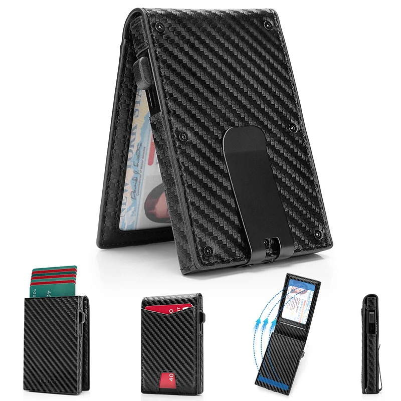 Carbon Fiber Wallet with Quick Access Cardholder Stornfield