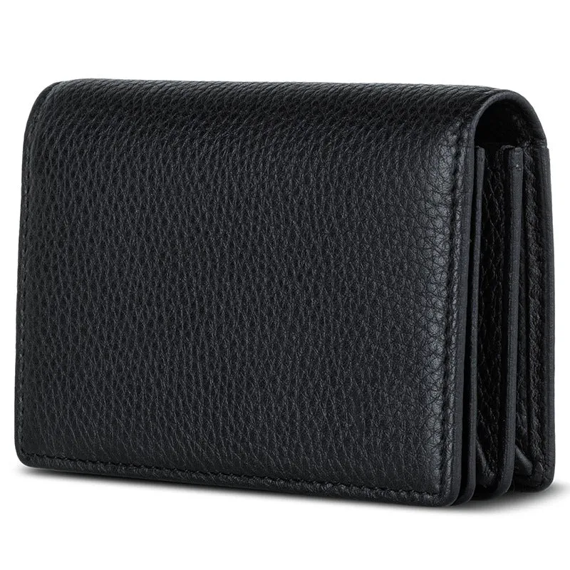 Sleek Textured Leather Wallet Stornfield