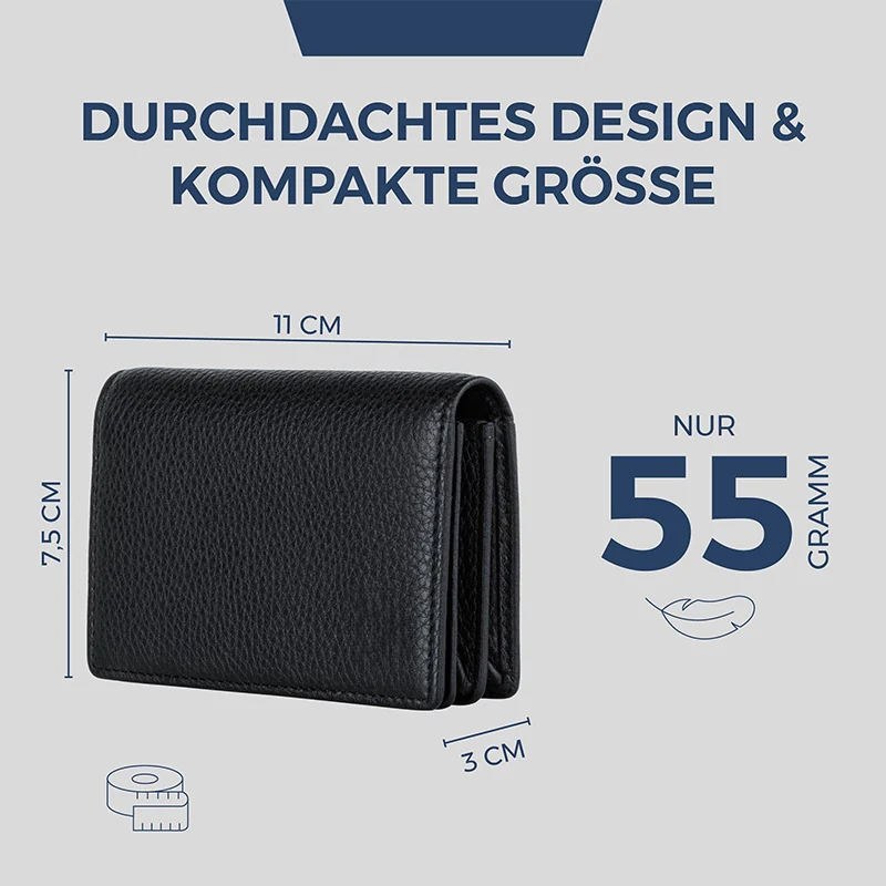 Sleek Textured Leather Wallet Stornfield