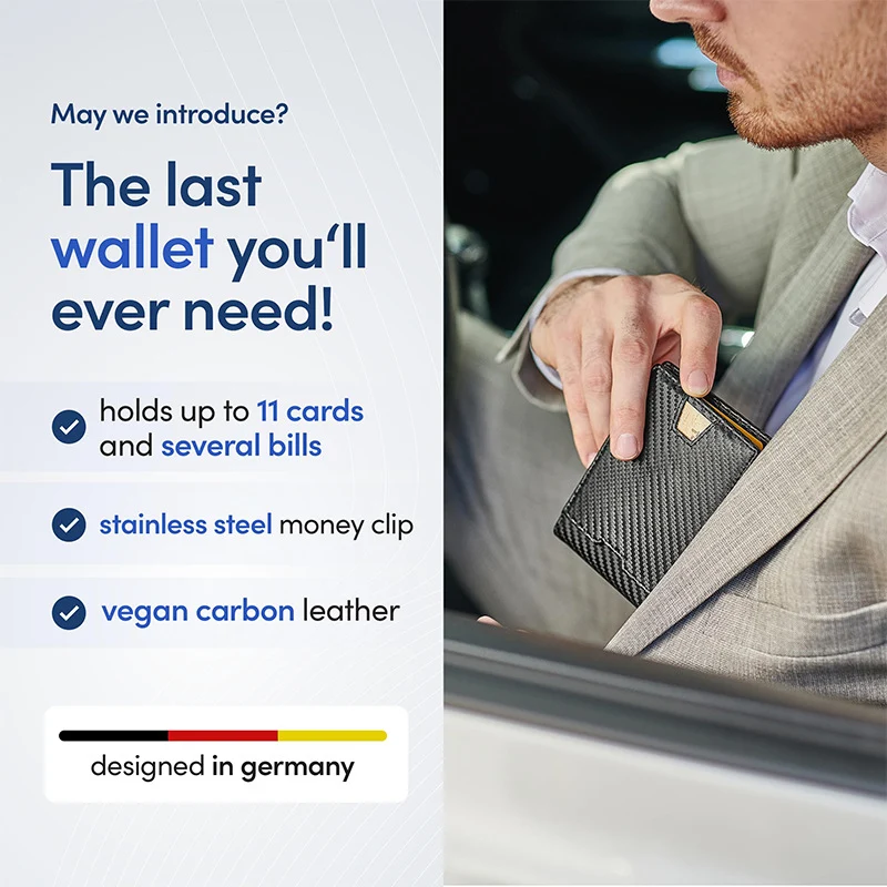 Sleek Carbon Fiber Card Wallet Stornfield