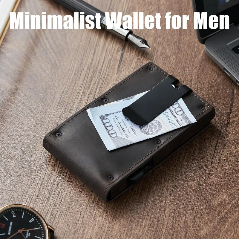 RFID-Blocking Leather Wallet with Money Clip Stornfield