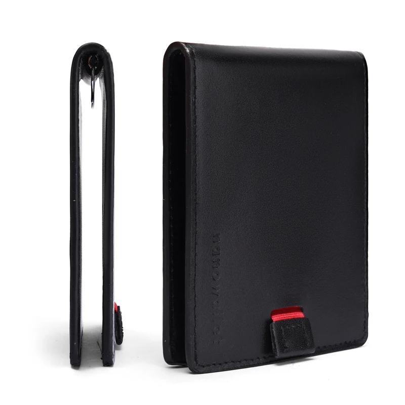 RFID-Blocking Leather Money Clip Wallet Stornfield