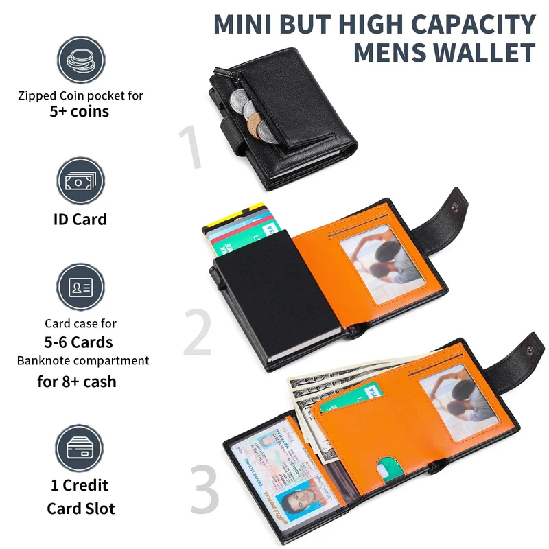 RFID-Blocking Leather Card Organizer Stornfield
