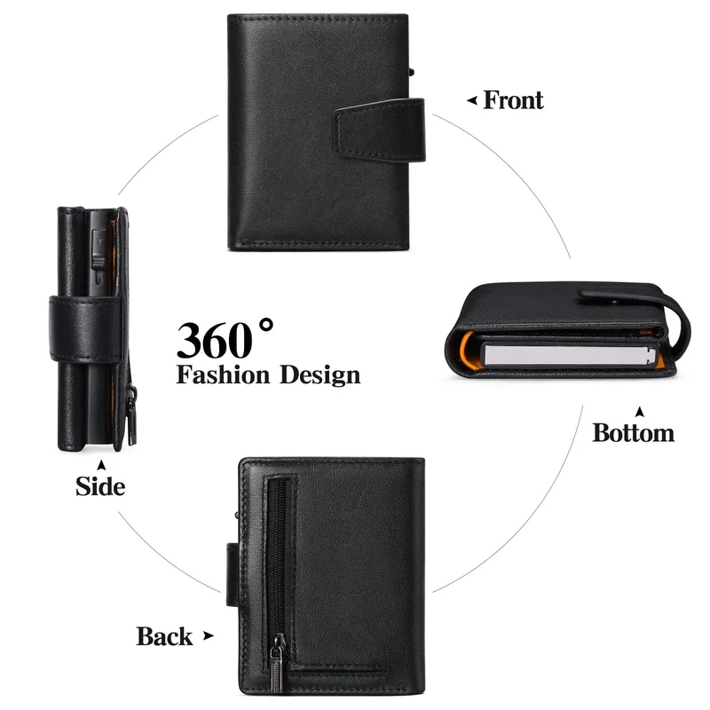 RFID-Blocking Leather Card Organizer Stornfield
