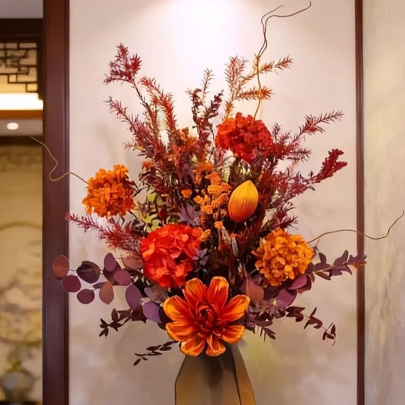 Exquisite Trockenblumen-Tischdeko