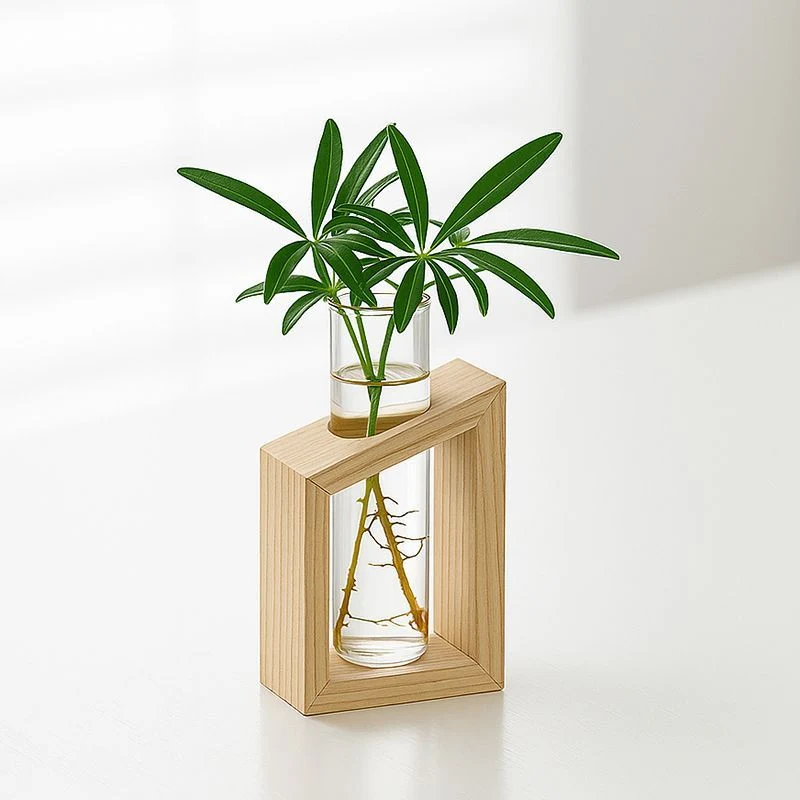 Elegantes Glas Pflanzenhalter-Set für die Wohnkultur