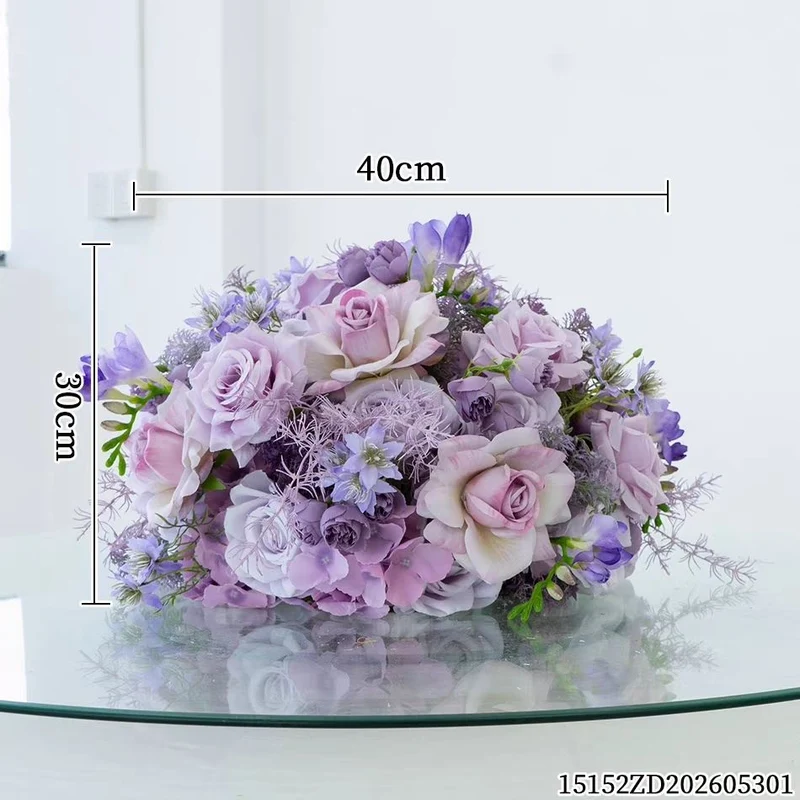 Elegante künstliche Blumen Tischdekoration