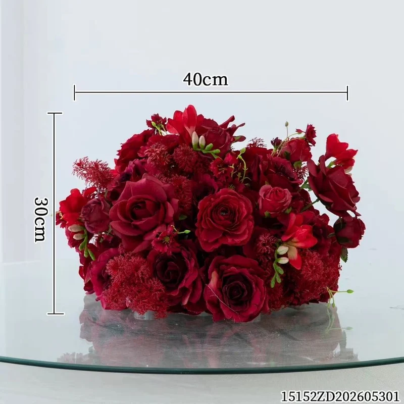 Elegante künstliche Blumen Tischdekoration