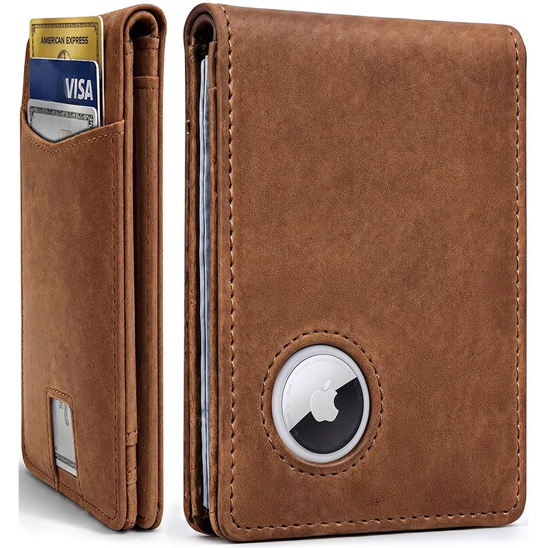 Premium Leather Wallet with AirTag Holder Stornfield