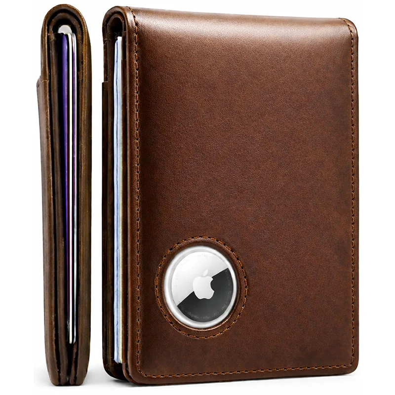 Premium Leather Wallet with AirTag Holder Stornfield