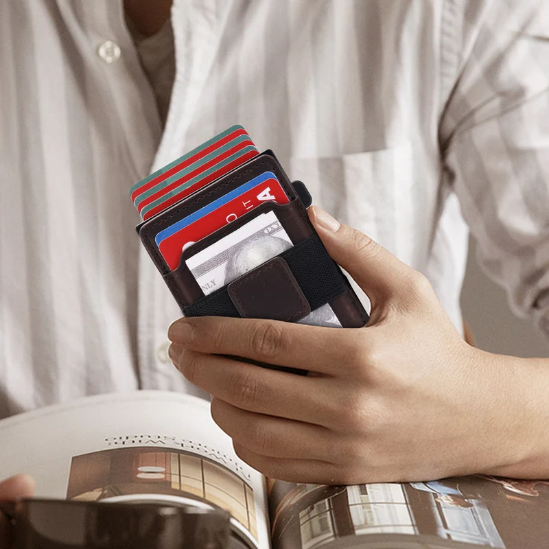Advanced RFID-Blocking Leather Cardholder Stornfield