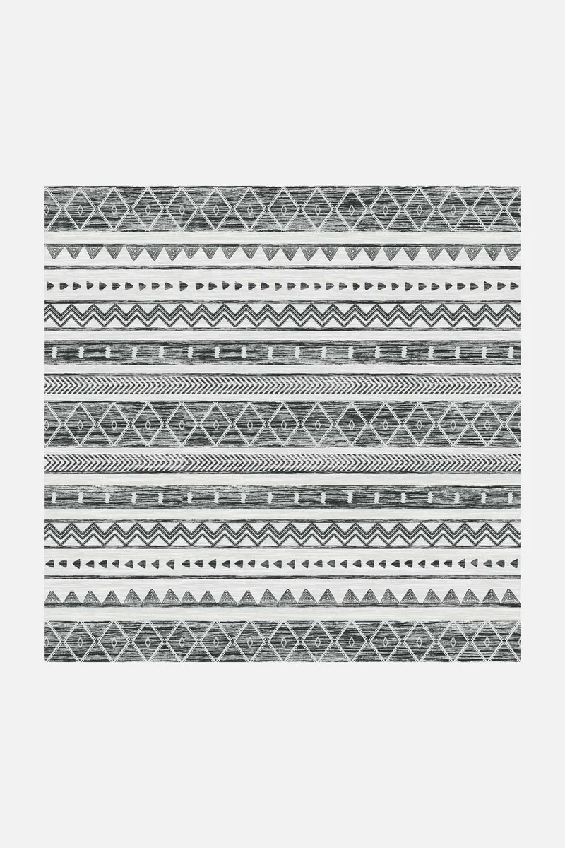 Ikat Anthrazit Teppich