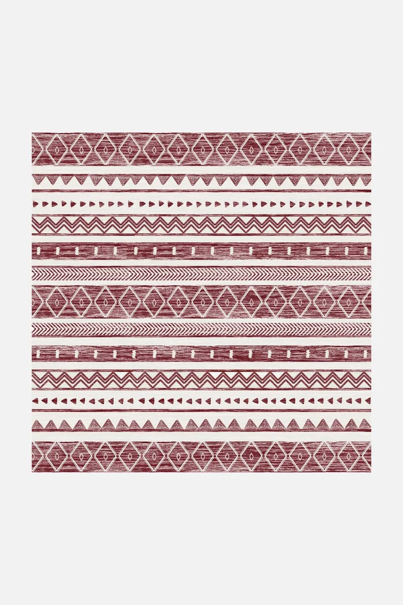 Ikat Maroon Teppich