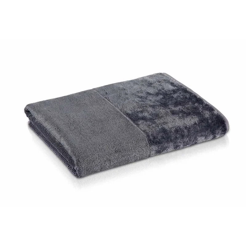 möve Handtuch Uni Bamboo Luxe Veloursbordüre Weiss