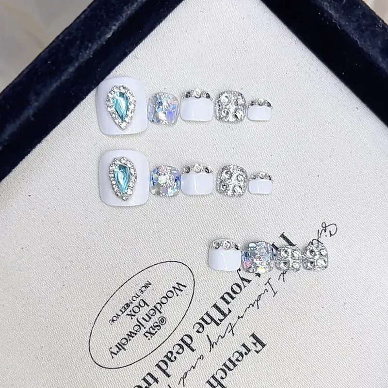 Rhinestone-beschichtet Press-On Nagel Set Karnz