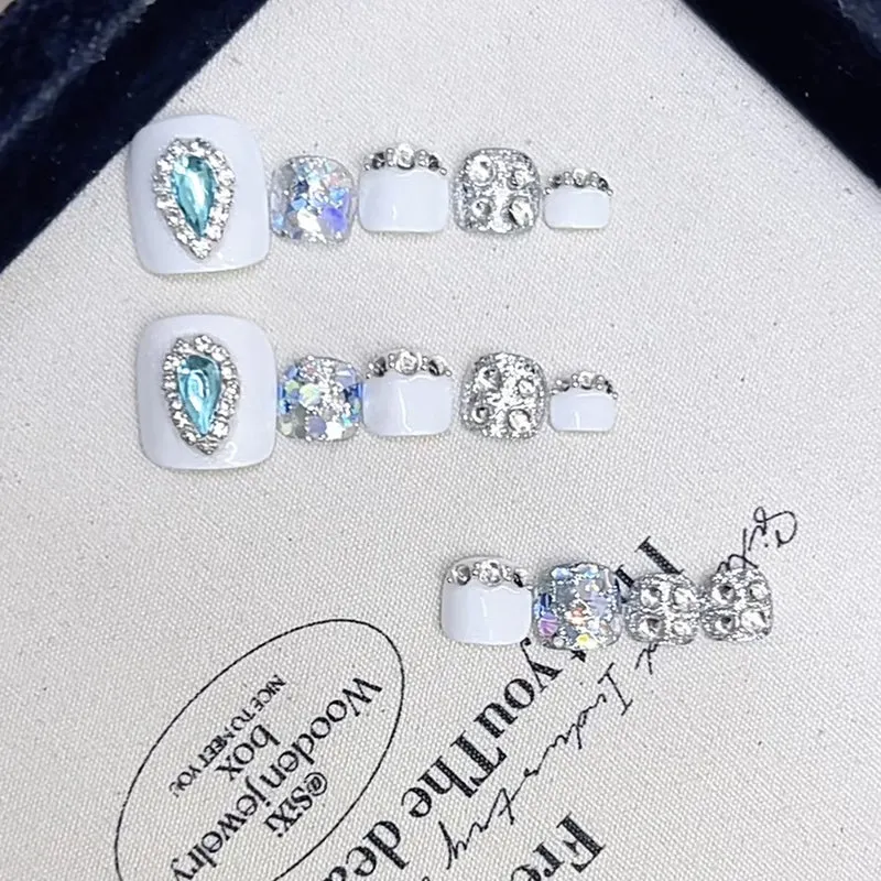 Rhinestone-beschichtet Press-On Nagel Set Karnz