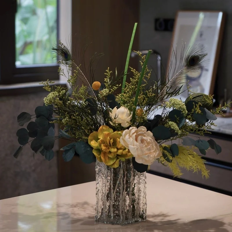 Dekorative künstliche Blumen Tafelaufsatz