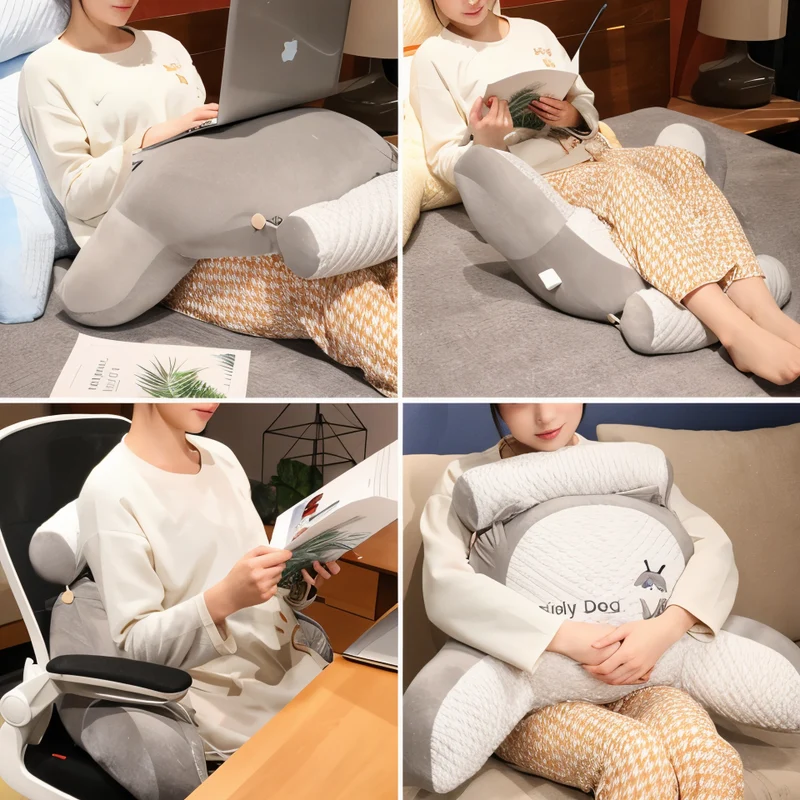 FlexCush - Ergonomisches Taillenkissen - Multifunktionales Plüschkissen für Ultimative Entspannung