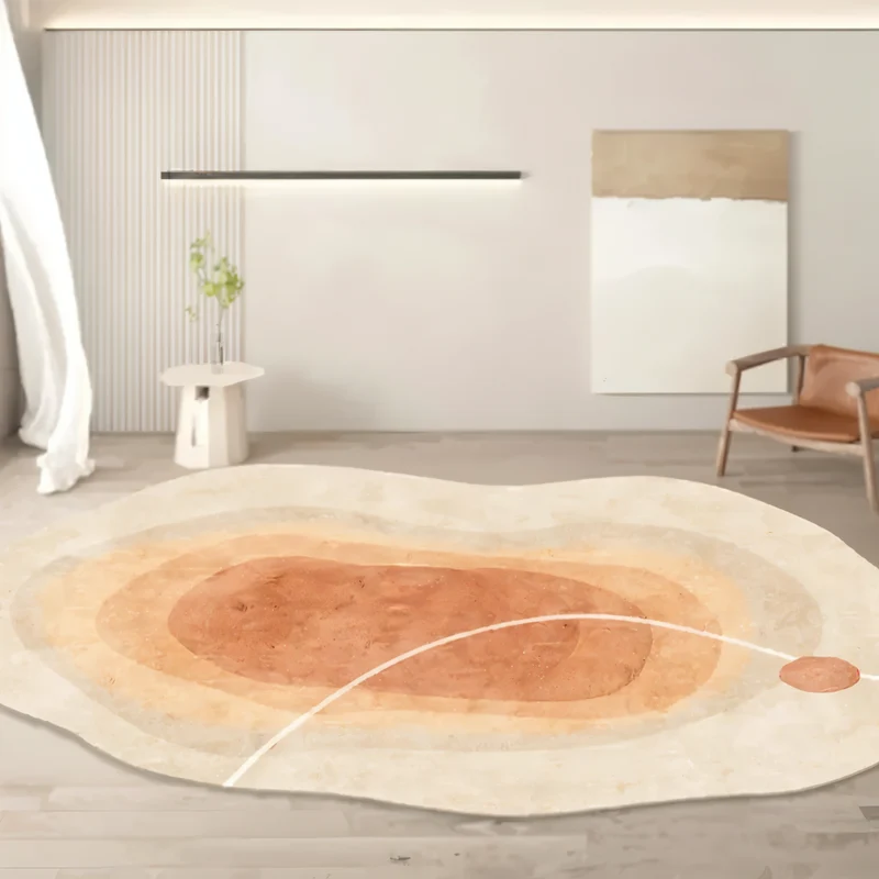 FancyFluff Teppich - Wohnzimmerteppich - Unregelmäßige Form Teppich - Weiche Teppiche für Schlafzimmer