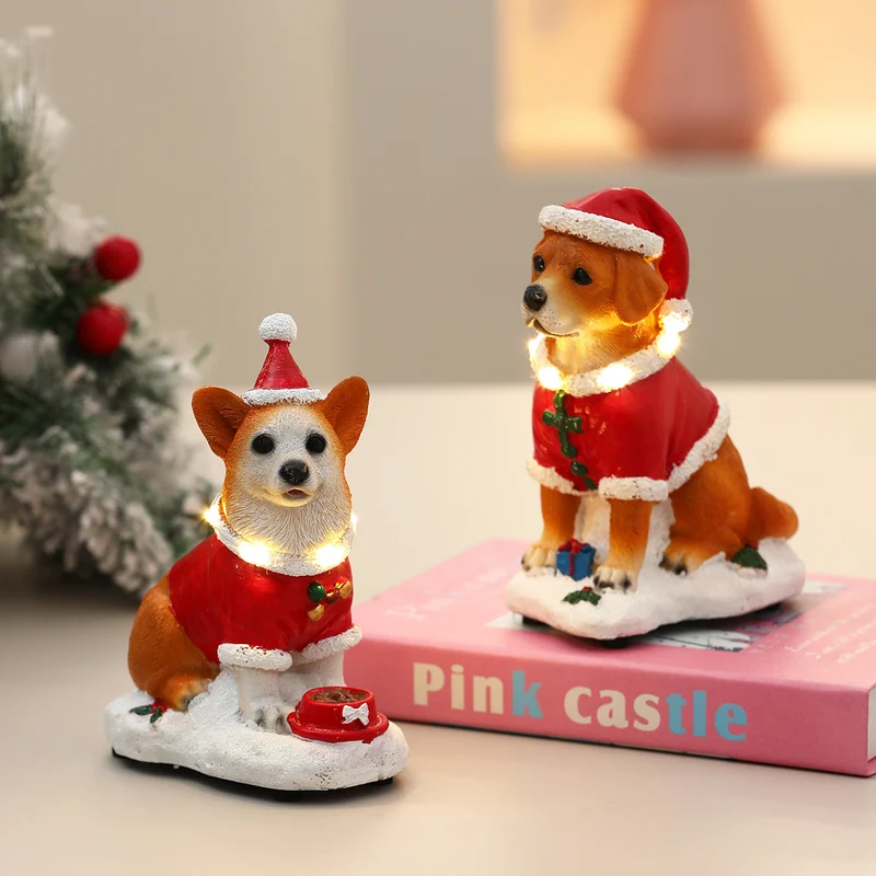 Festive LED Dog Figurine Stornfield