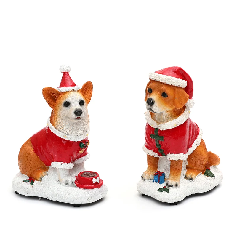 Festive LED Dog Figurine Stornfield