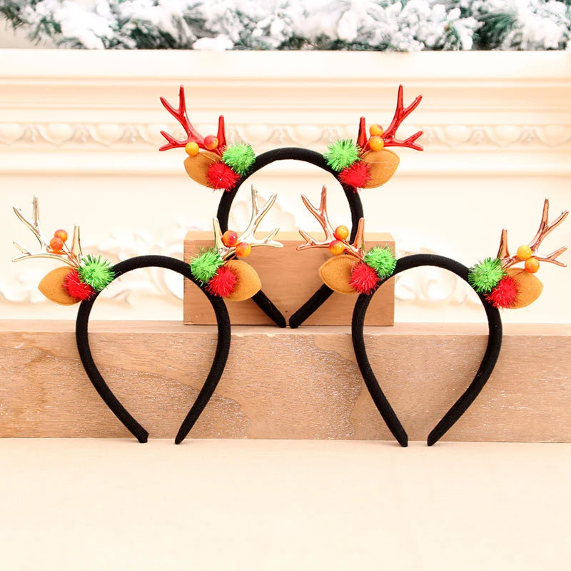 Festive Holiday Antler Headband Stornfield