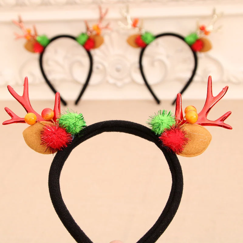 Festive Holiday Antler Headband Stornfield