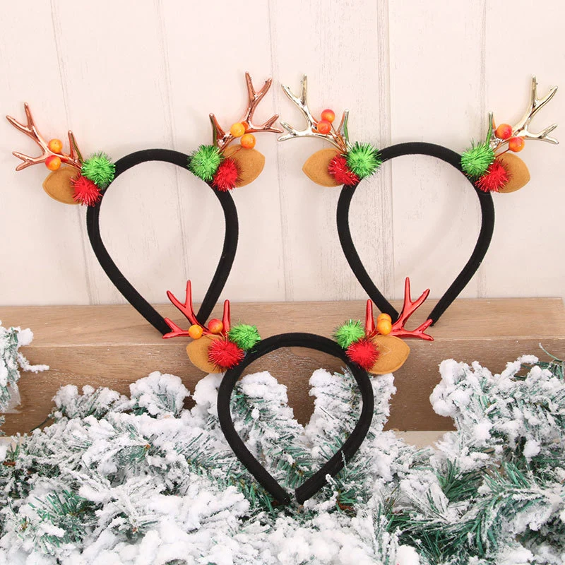 Festive Holiday Antler Headband Stornfield