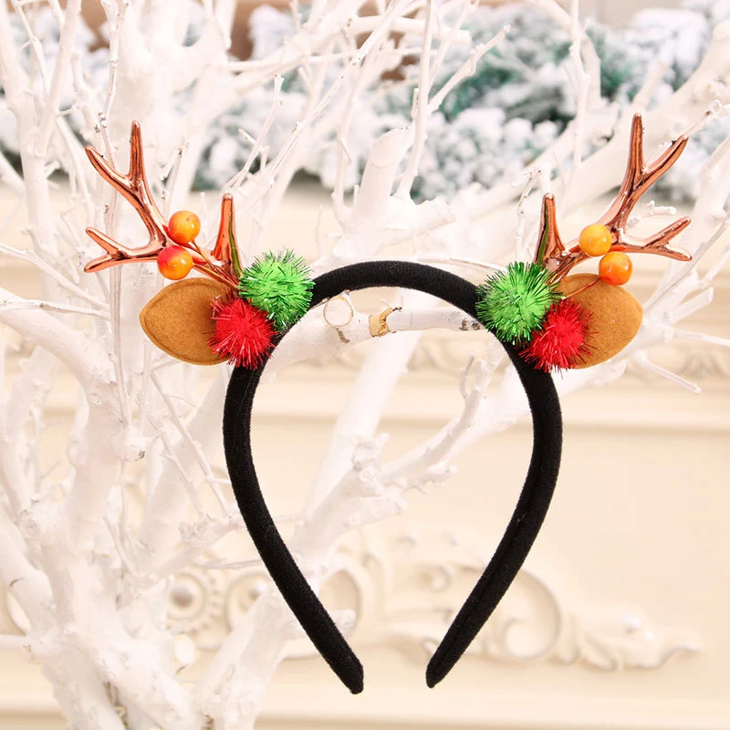 Festive Holiday Antler Headband Stornfield
