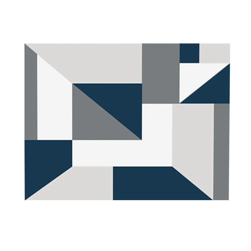 Modern flat-woven living room rug with abstract geometric design Stornfield