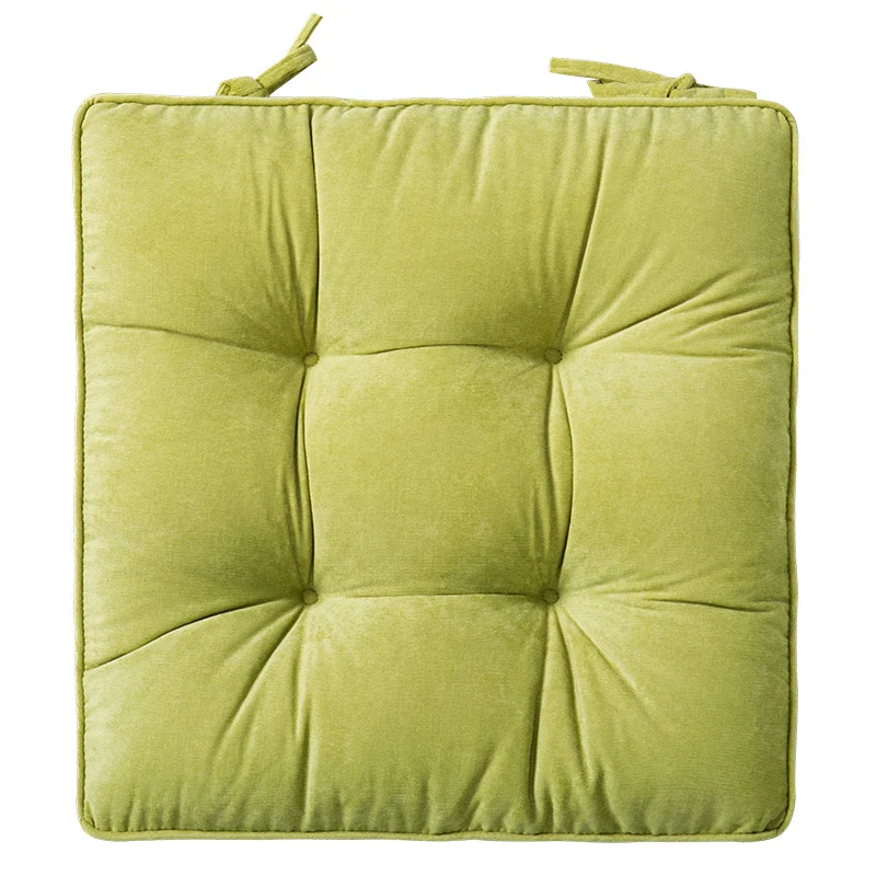 High-quality velvet seat cushion with square tufting and thick padding Stornfield