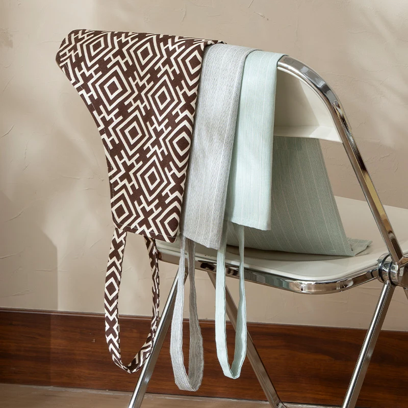 Cotton-linen cooking apron with pocket and adjustable neck strap Stornfield