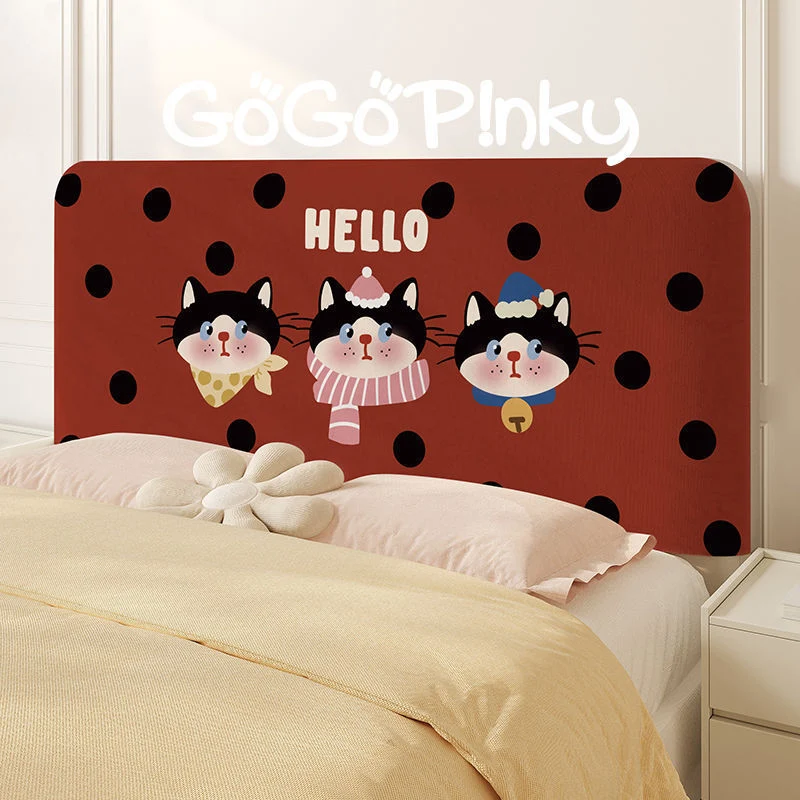 Padded Decorative Cupcake Headboard Cover with Scalloped Frame and Soft Upholstery