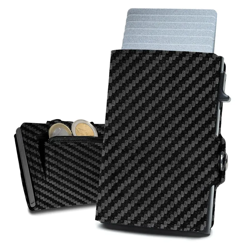 RFID-blockierende multifunktionale Lederbrieftasche Karnz