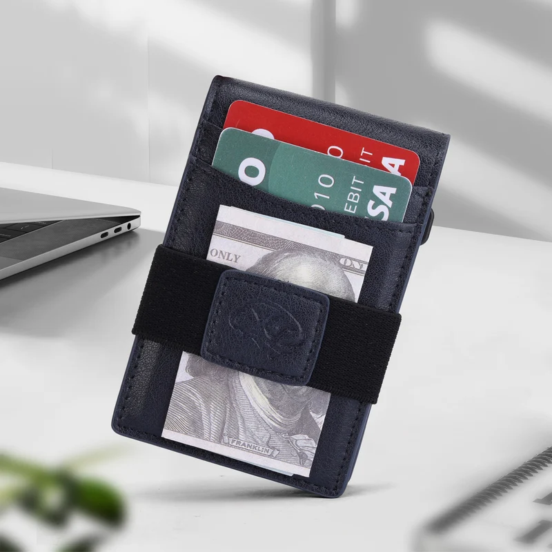 RFID-blockierender Lederkartenhalter Karnz