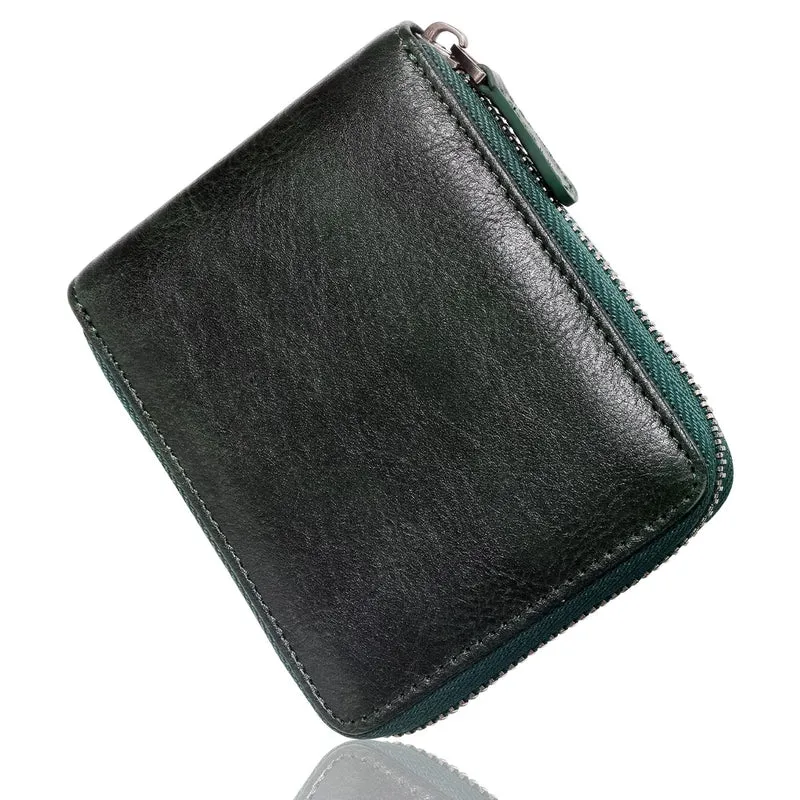Premium Leder Reißverschluss Geldbörse Karnz