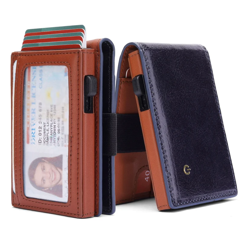 Premium Leder Minimalistische Brieftasche Karnz