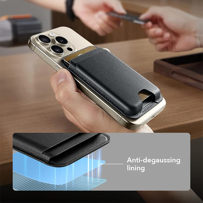 Magnetische Leder Telefon Geldbörse Karnz