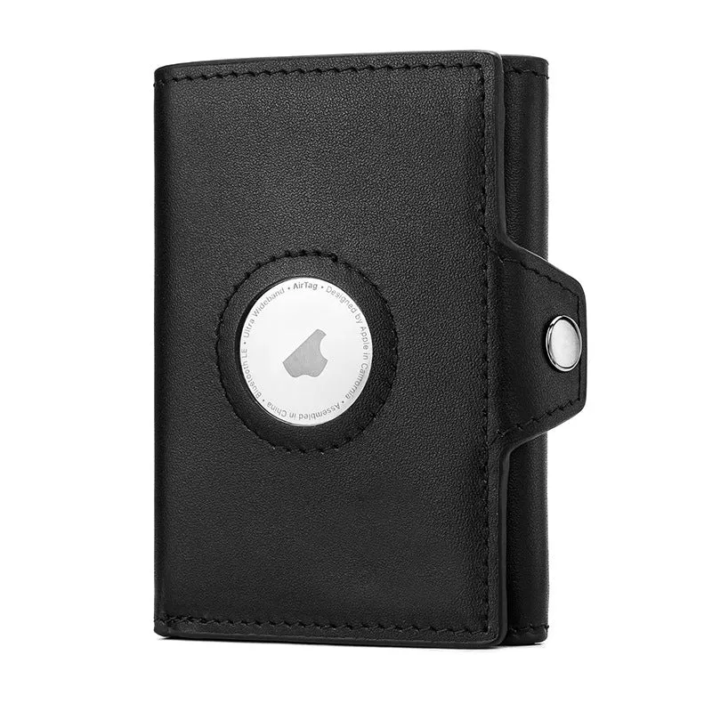 Erweiterte Lederbrieftasche mit AirTag-Halter Karnz