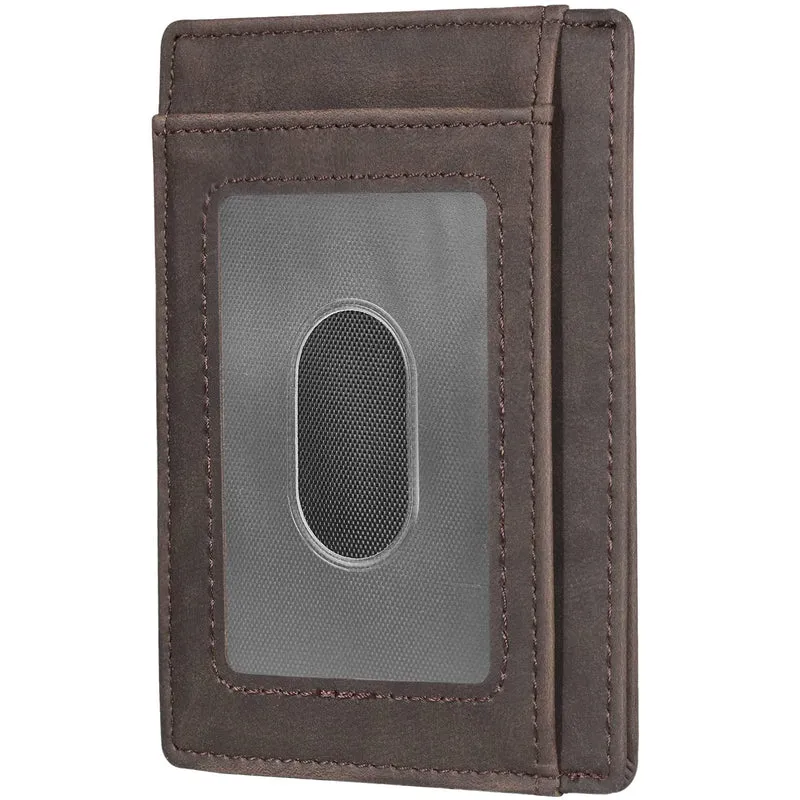Vintage-inspirierter Leder-Kartenhalter Karnz