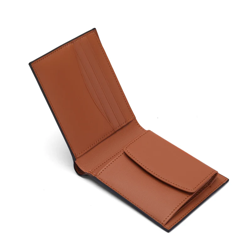 Zeitloses Bi-Fold Leder Geldbörse Karnz