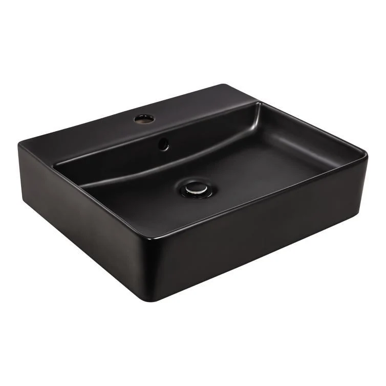 handwaschbecken riga 51 cm matt-schwarz