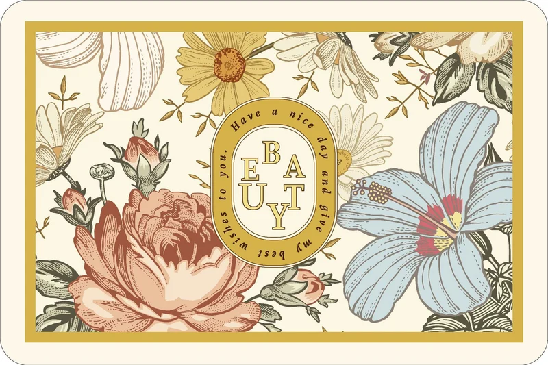 Inspirational Floral Quote Floor Mat Stornfield