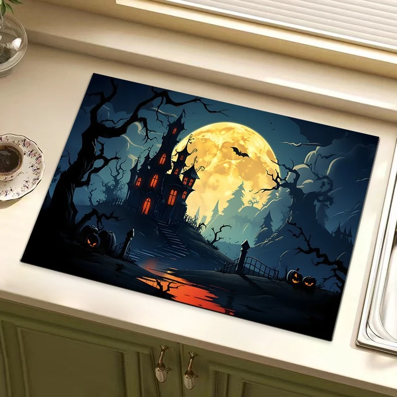 Halloween-Themed Decorative Kitchen Mat Stornfield