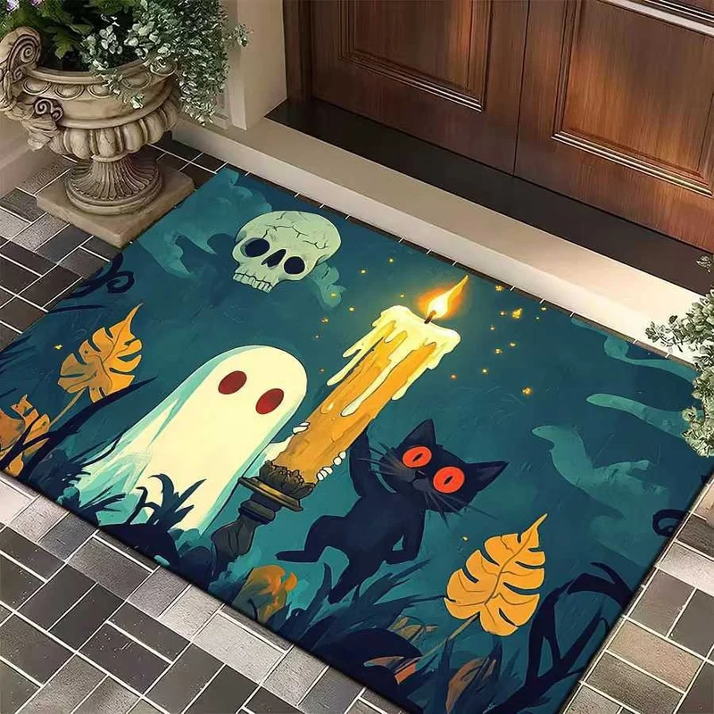 Halloween-Themed Decorative Entrance Mat Stornfield
