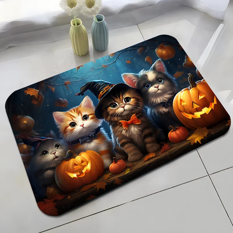 Halloween-Themed Cat Decorative Mat Stornfield