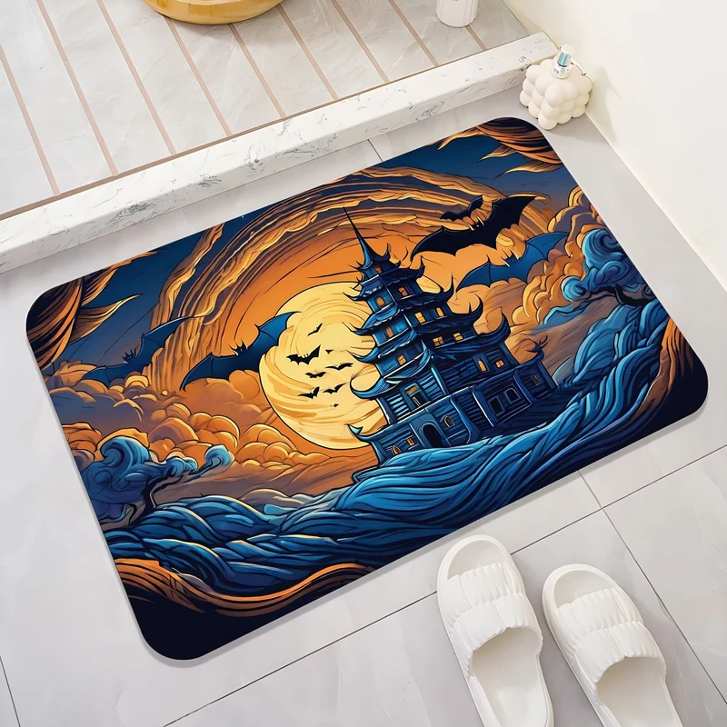 Halloween-Themed Cat Decorative Mat Stornfield
