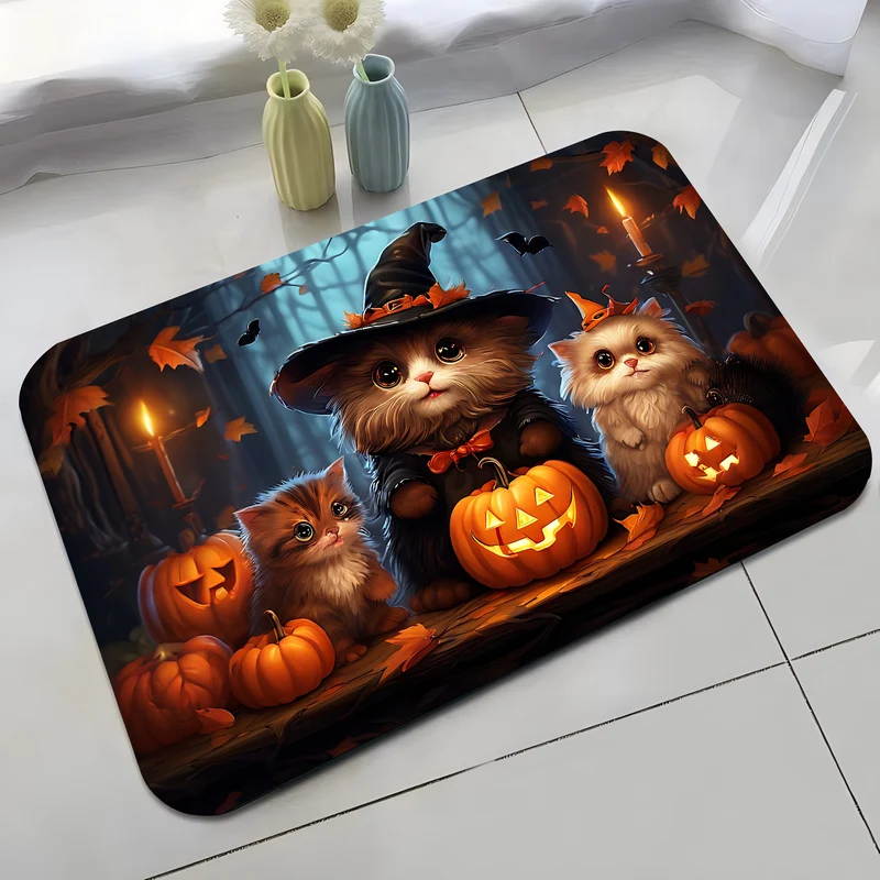 Halloween-Themed Cat Decorative Mat Stornfield