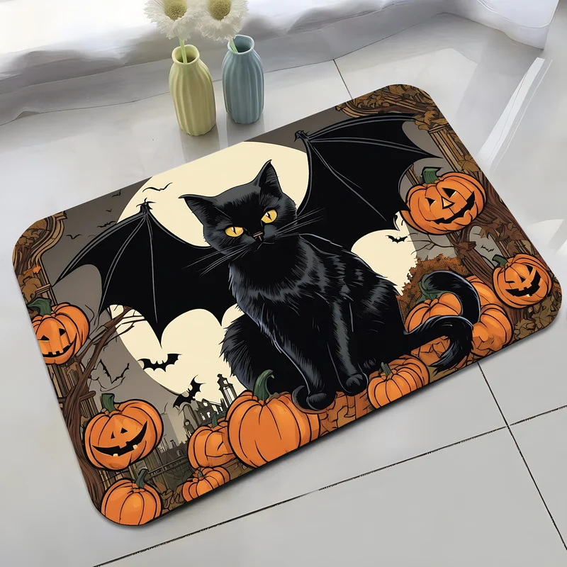 Halloween-Themed Cat Decorative Mat Stornfield