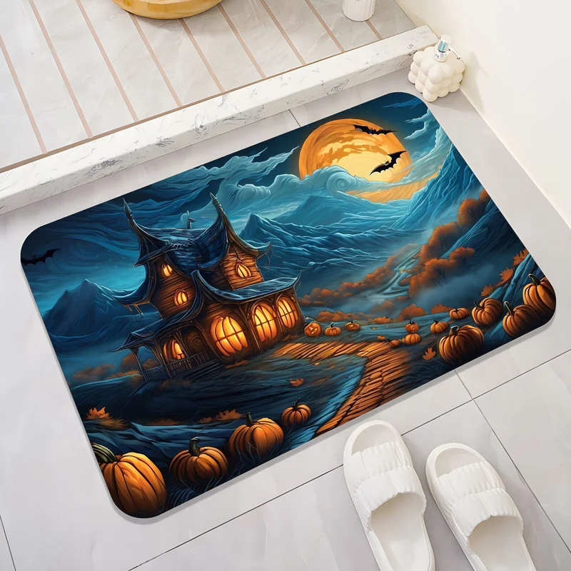 Halloween-Themed Cat Decorative Mat Stornfield